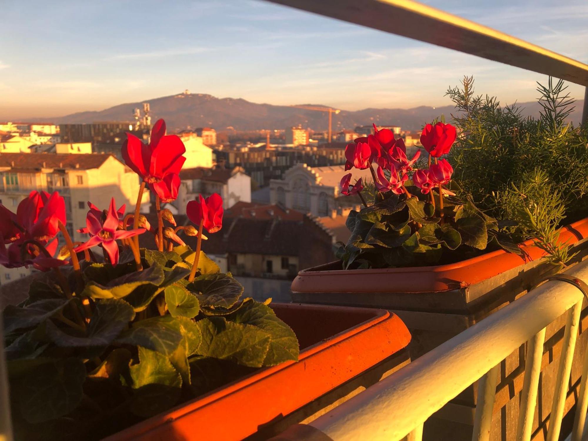 Apartamento Attico Ellen Terrazza Con Vista Turín Exterior foto