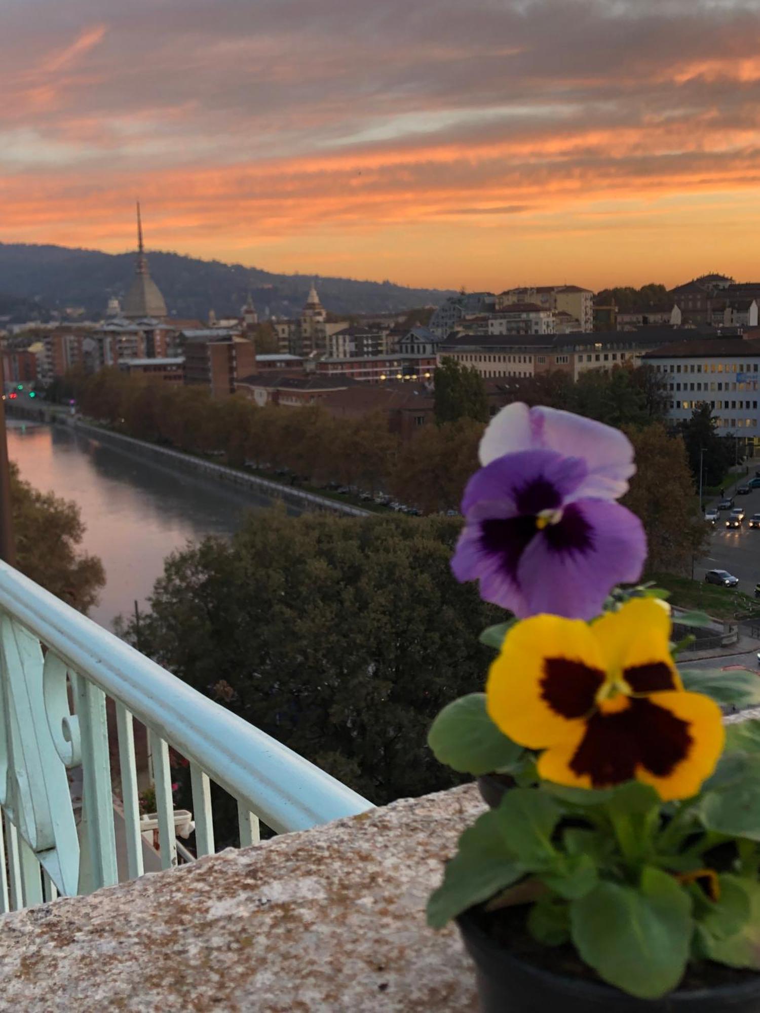 Apartamento Attico Ellen Terrazza Con Vista Turín Exterior foto